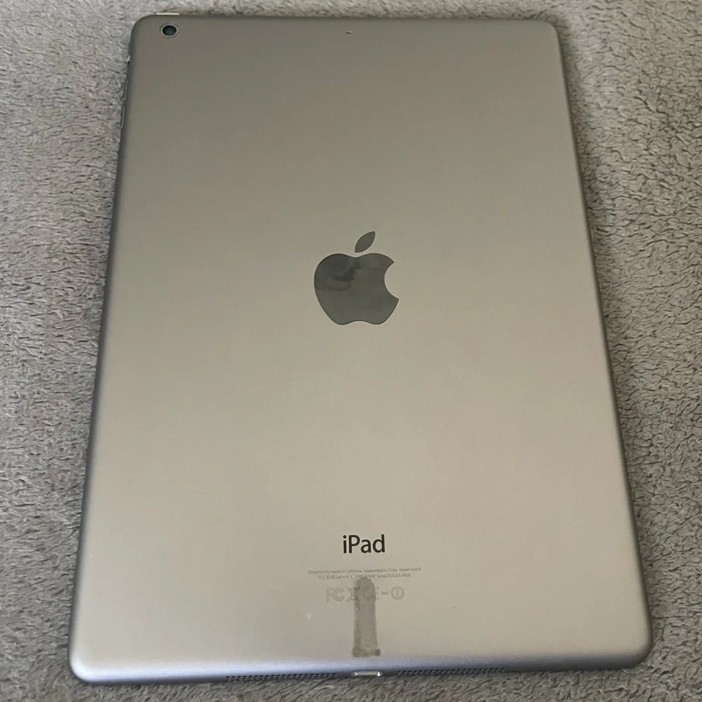 Apple iPad Black and Silver Tablet with Sleek Design